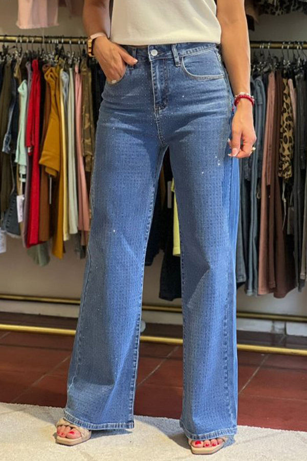 Jeans Glitter elastico ✨