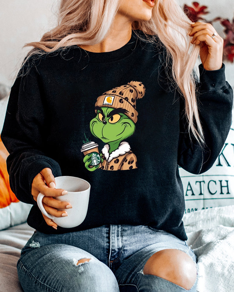 Maglia Grinch Leopardo Natalizia
