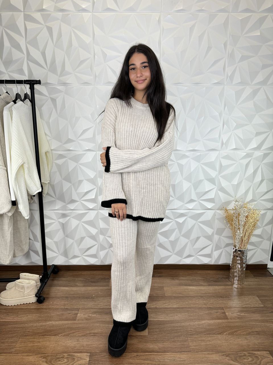 Set Aylin Misto lana e cotone (calzata regolare)