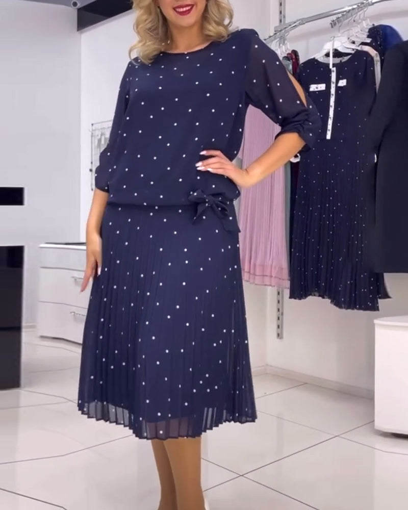 Completo a pois 💙 ✨ blu elegante