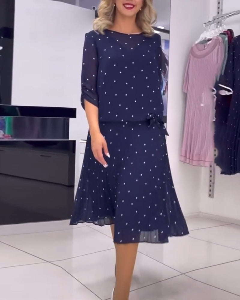 Completo a pois 💙 ✨ blu elegante