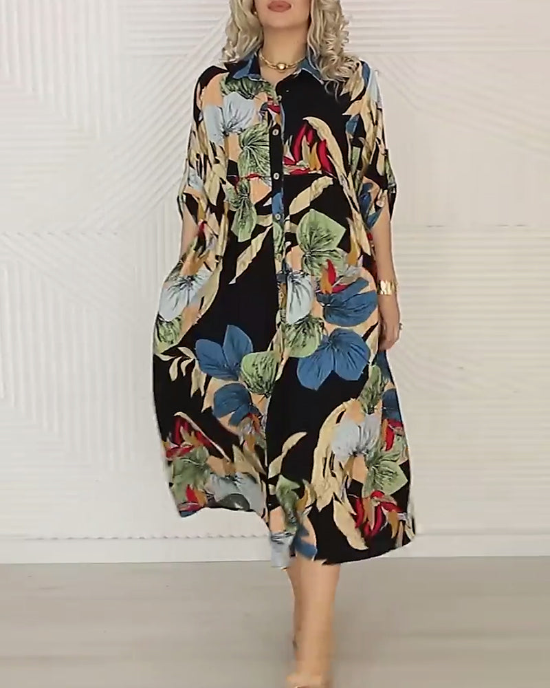 Vestito Uranio Multicolor Floreale