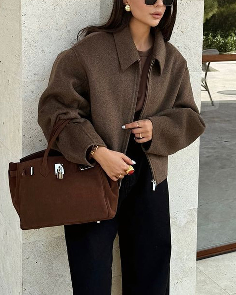 Giacca corta con Zip ✨