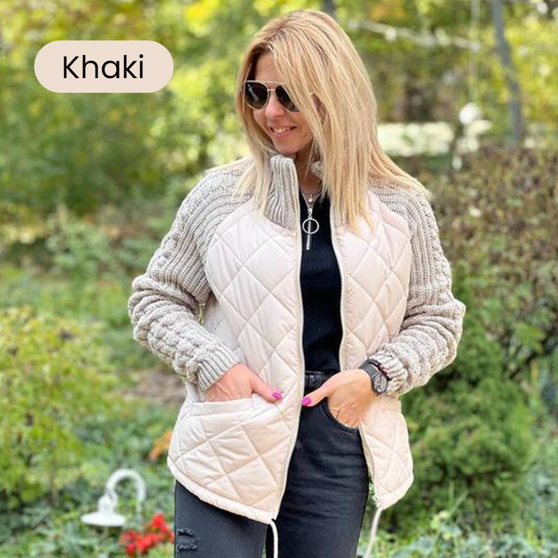 Giacca Patchwork Donna Maglia Inverno