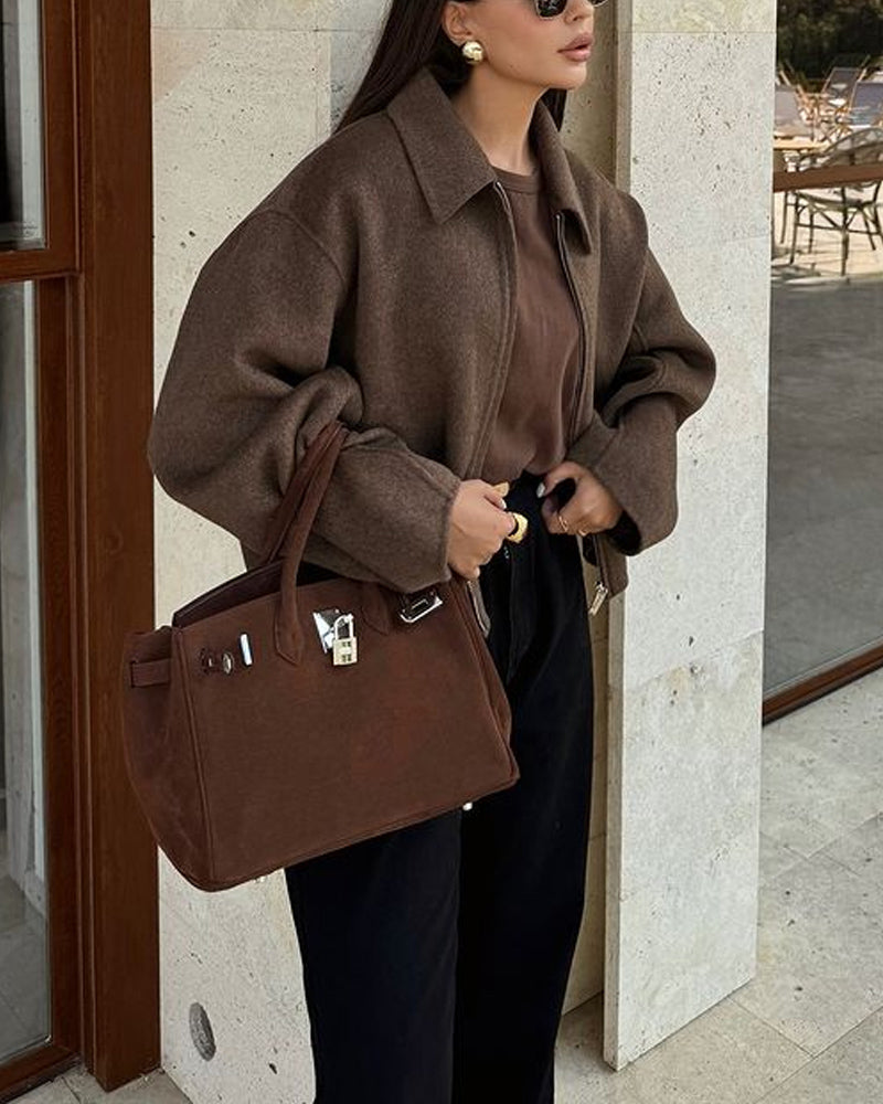 Giacca corta con Zip ✨