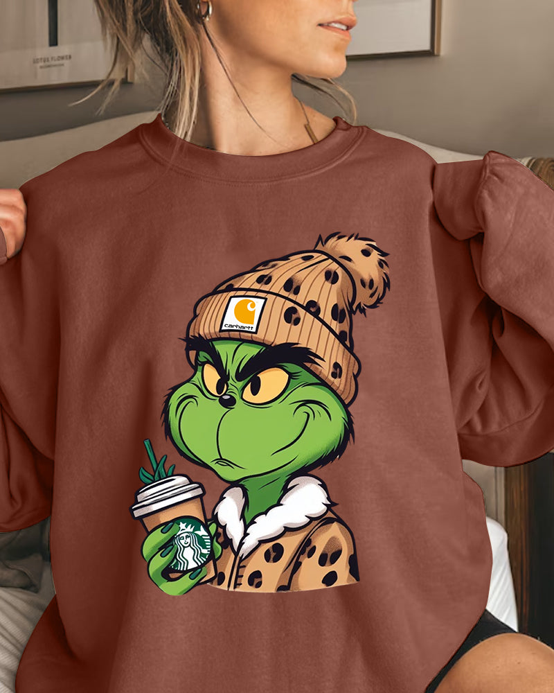 Maglia Grinch Leopardo Natalizia