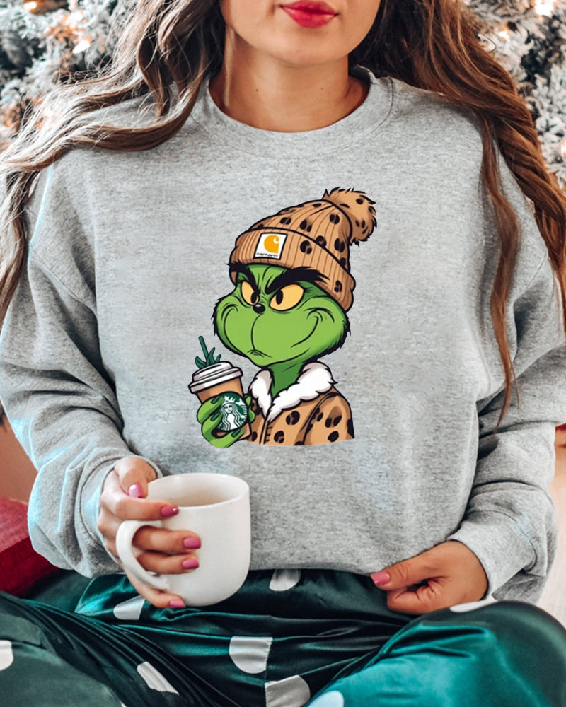 Maglia Grinch Leopardo Natalizia