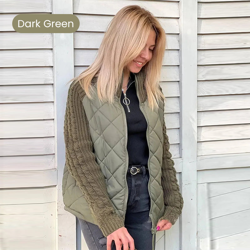Giacca Patchwork Donna Maglia Inverno