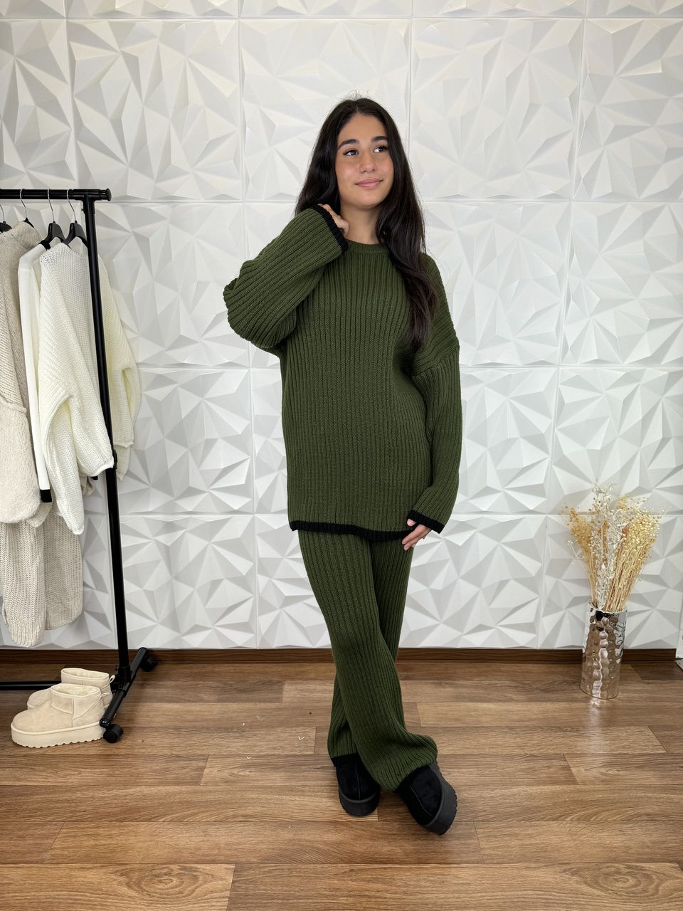 Set Aylin Misto lana e cotone (calzata regolare)