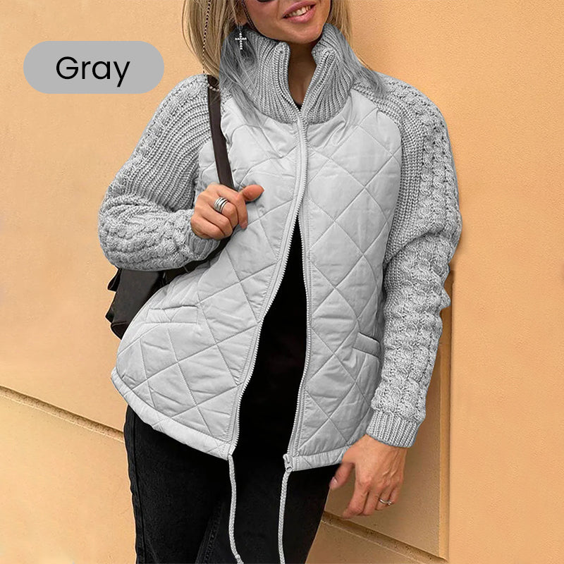 Giacca Patchwork Donna Maglia Inverno