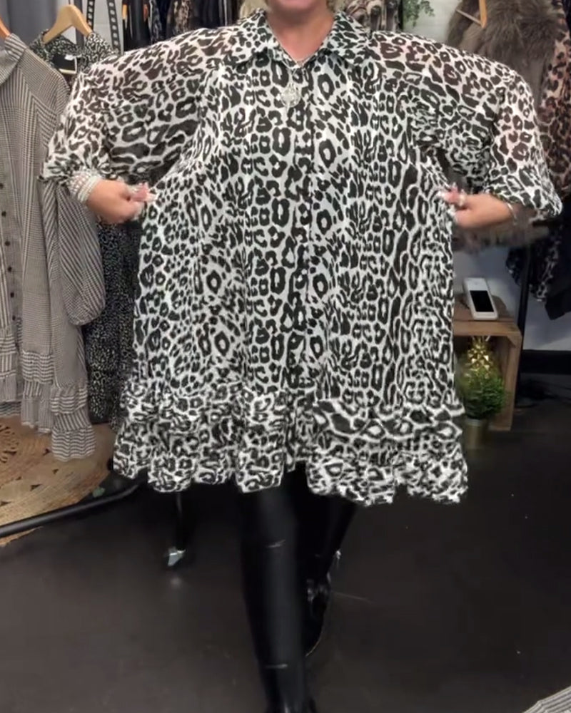 Camicione Leopard Black ✨