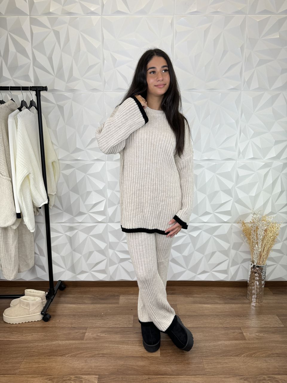 Set Aylin Misto lana e cotone (calzata regolare)