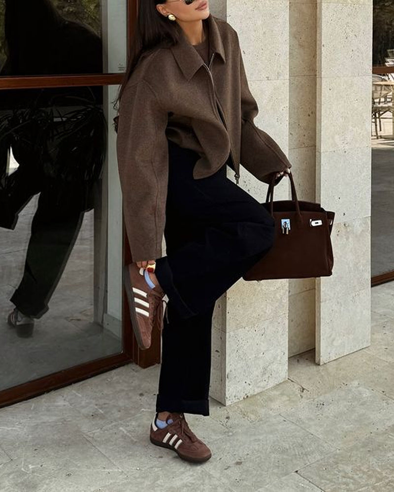 Giacca corta con Zip ✨