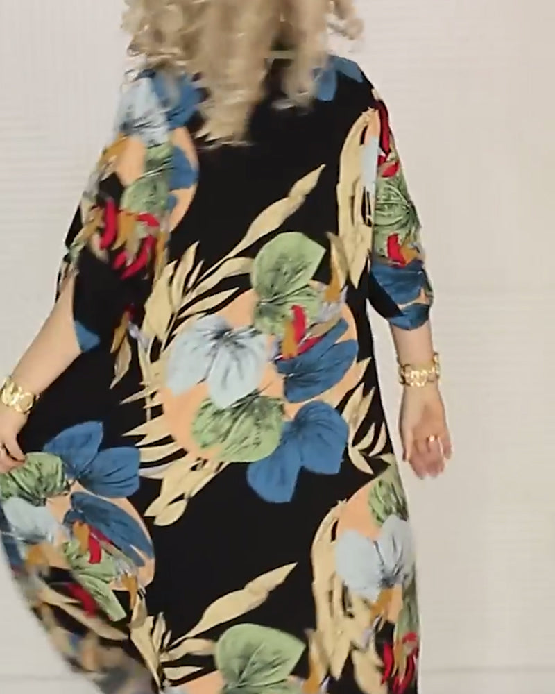 Vestito Uranio Multicolor Floreale