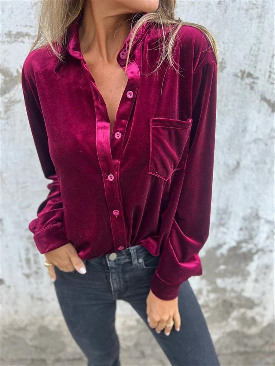 Camicia Ester ✨ in morbido velluto