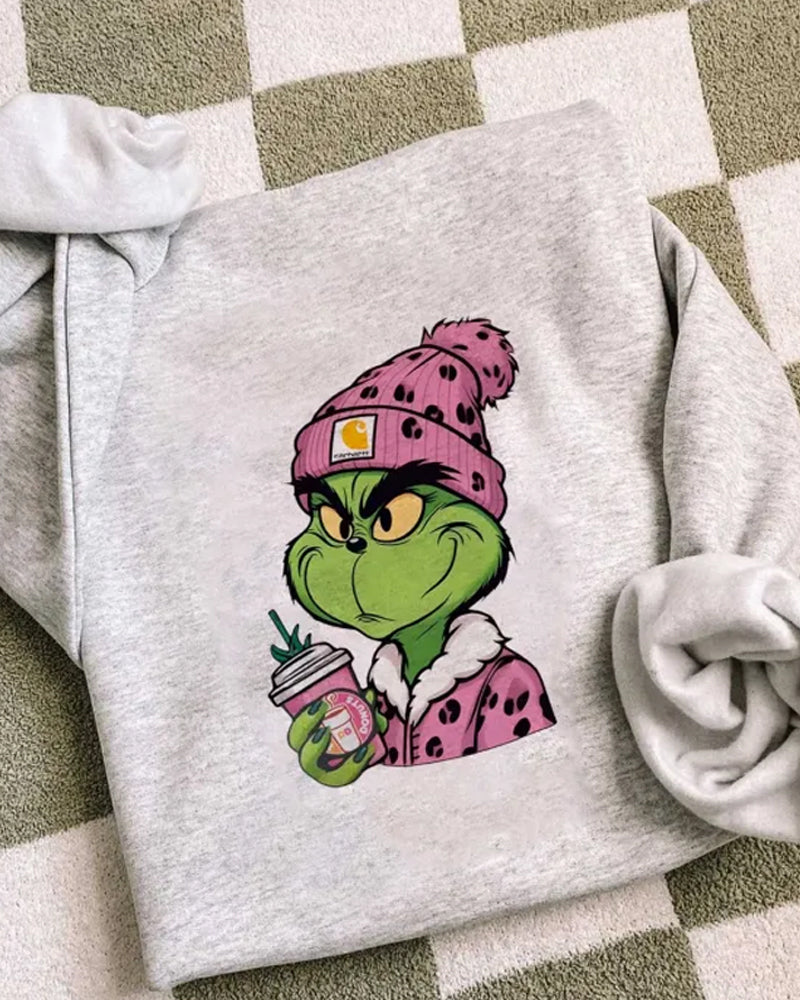 Maglia Grinch Leopardo Natalizia